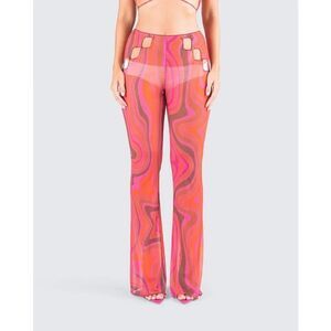 ✨Finesse Carter Multi Print Pink Sz 3X Pants✨